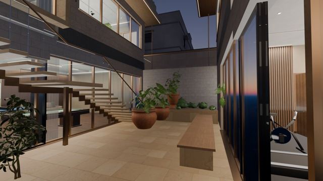 Sunken court
