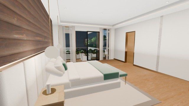 Master bedroom (north house)