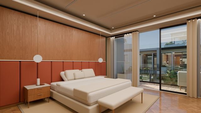 Master bedroom (north house)