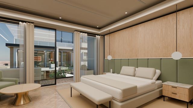 Master bedroom (south house)