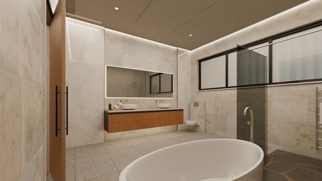Master bath (north house)