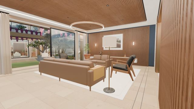 Living room (north house)