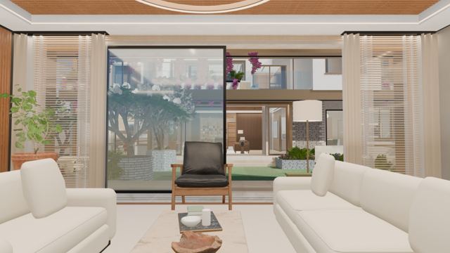 Living room (south house)