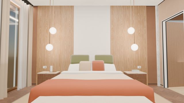 Master bedroom (north house)
