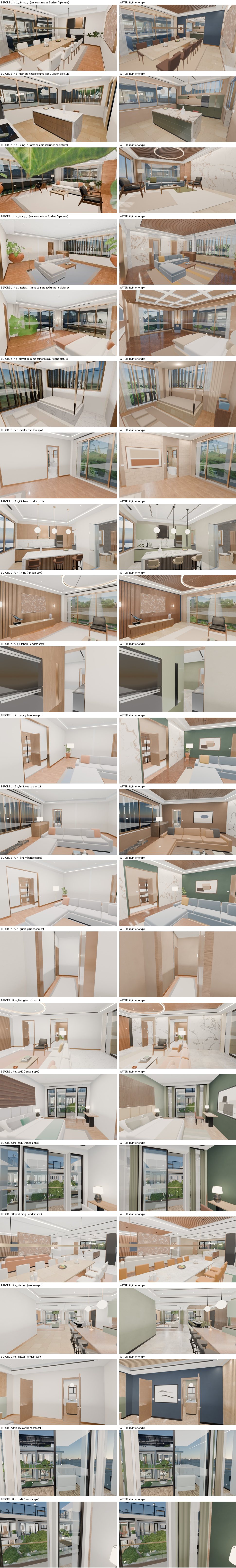 22 before and after interior pairs