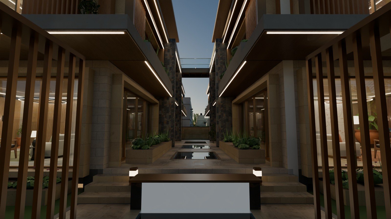 Entry court full render